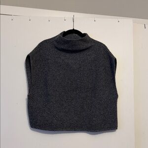 Anthropologie Enza Cashmere Poncho Sweater Vest XS